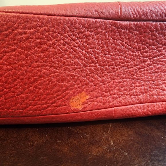 !Coach Pink Ruby Pebbled Leather Shoulder Bag Hobo Handbag Purse - Picture 3 of 17